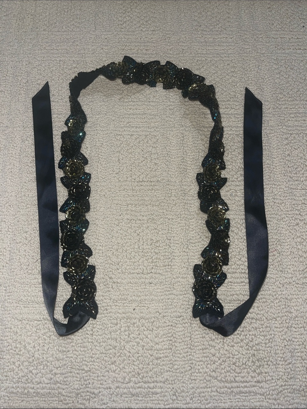 Fabric belt with gems excellent condition